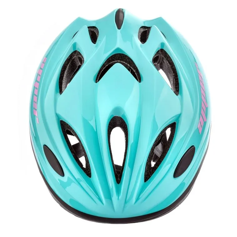 Meteor, KS07, kask ochronny, miętowy/różowy, rozmiar 48-52 cm