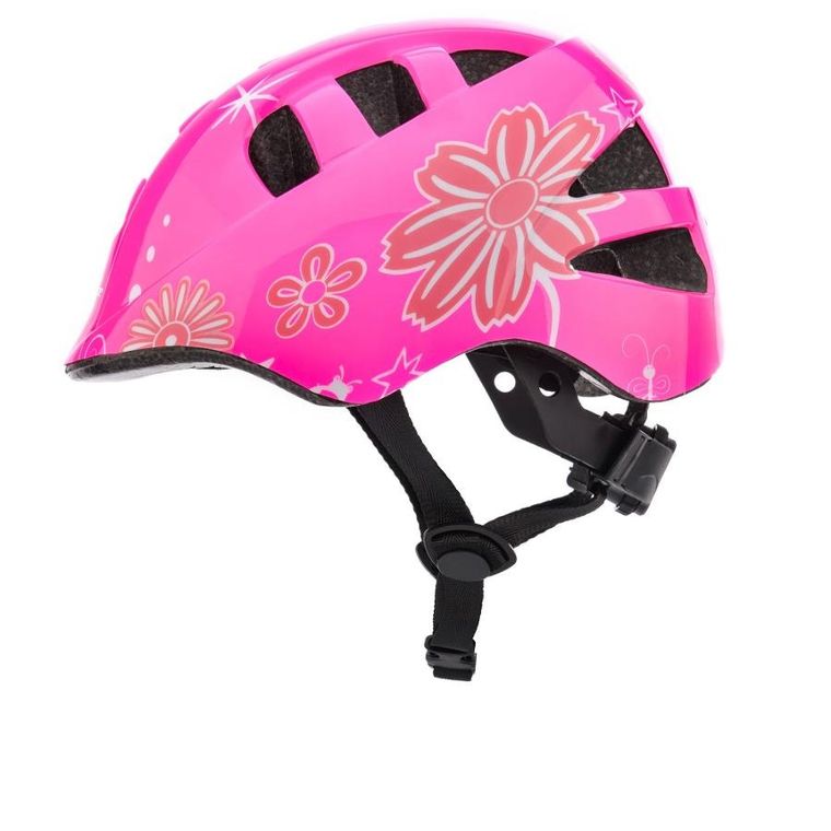 Meteor, KS08, kask ochronny, różowy/biały, rozmiar 48-52 cm