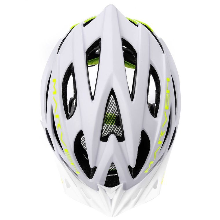 Meteor, Marven, kask rowerowy, rozmiar S, 52-56 cm, biało-zielony