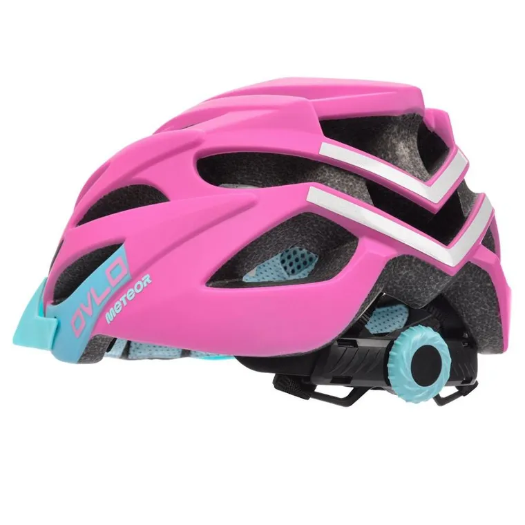 Meteor, Ovlo, kask ochronny, różowy, rozmiar 58-61 cm