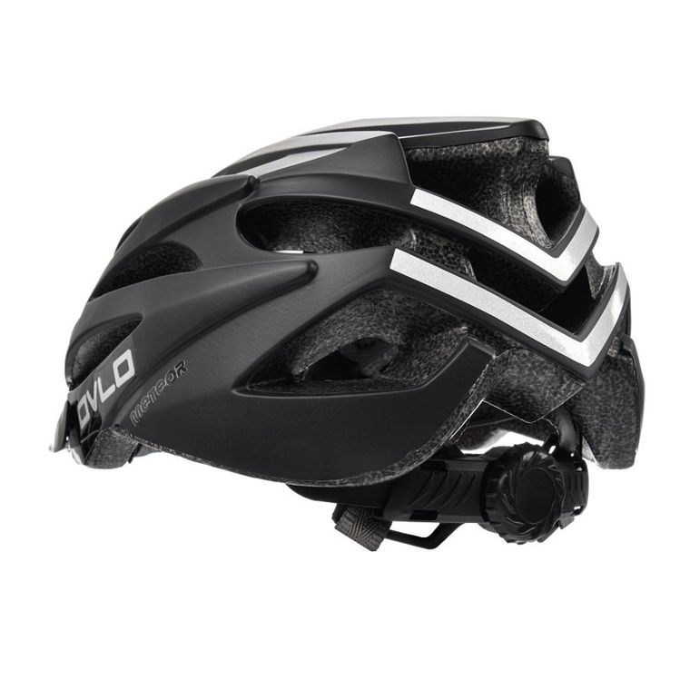 Meteor, Ovlo, kask rowerowy, czarny, rozmiar M, 55-58 cm