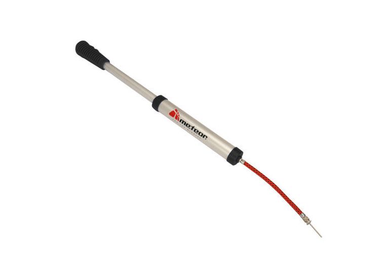 Meteor, pompka do piłek z wężykiem, aluminiowa