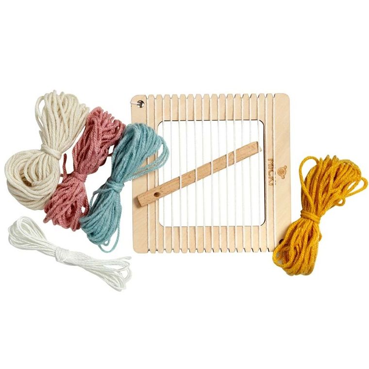 Micki, krosno kwadratowe, ramka do tkania, zestaw kreatywny