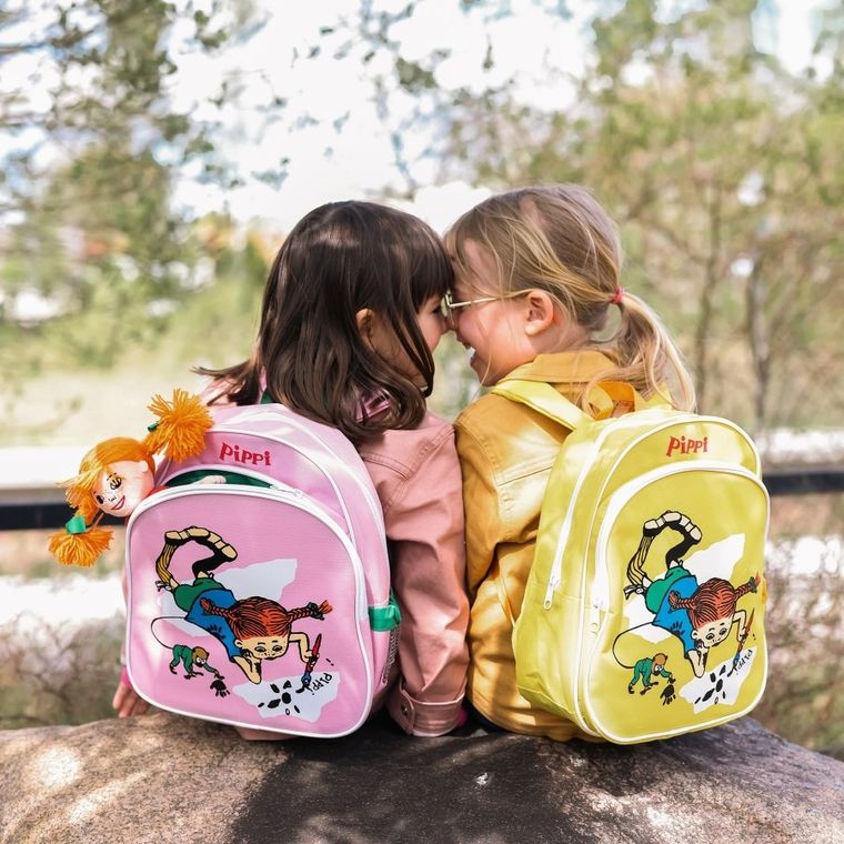 Micki, Pippi Pończoszanka, plecak dla przedszkolaka, żółty