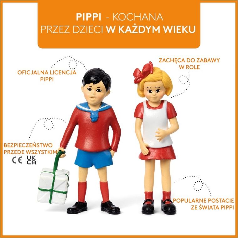 Micki, Pippi Pończoszanka, Tommy i Annika, figurki