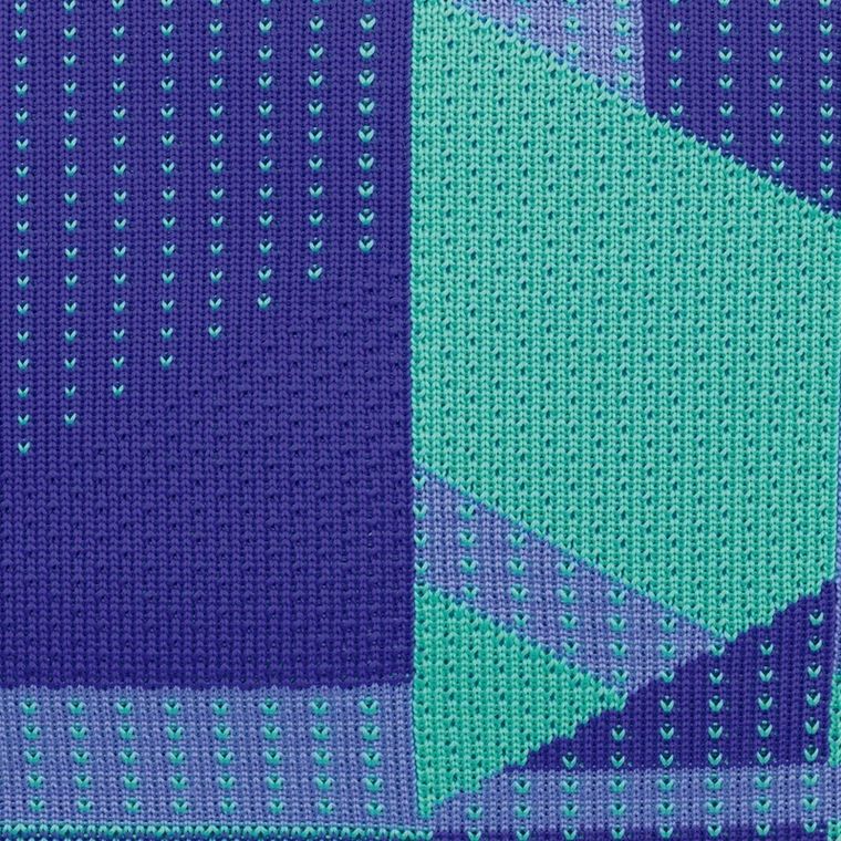 Milan, Knit, piórnik, owalny, fioletowy