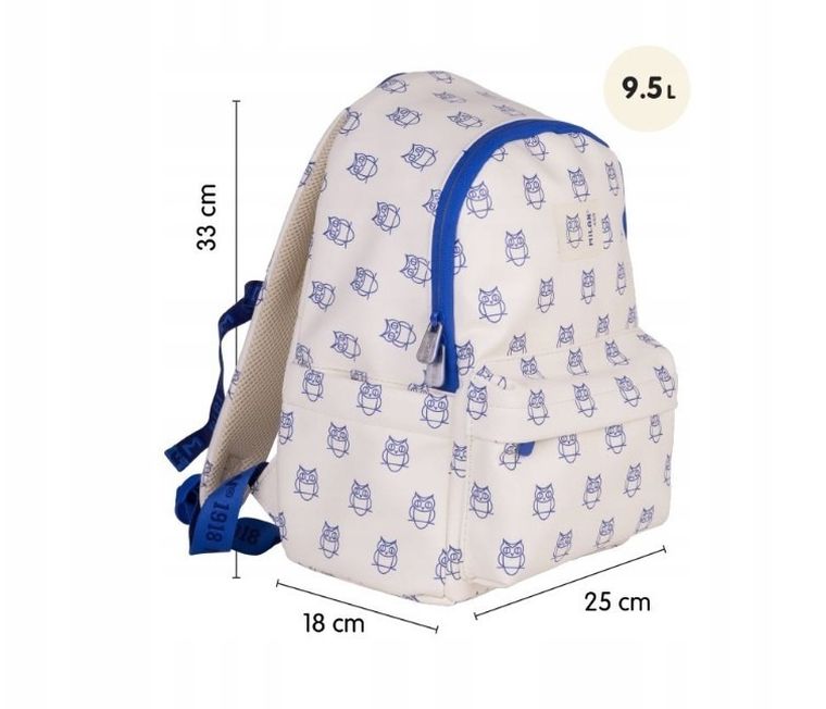 Milan, kolekcja 460, plecak szkolny, 1-komorowy, beżowy