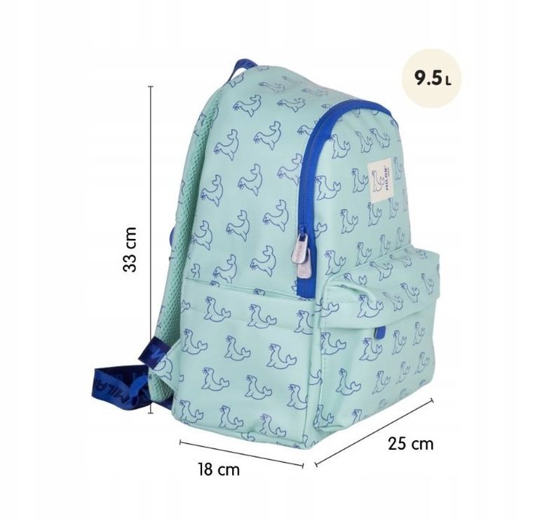 Milan, kolekcja 460, plecak szkolny, 1-komorowy, zielony