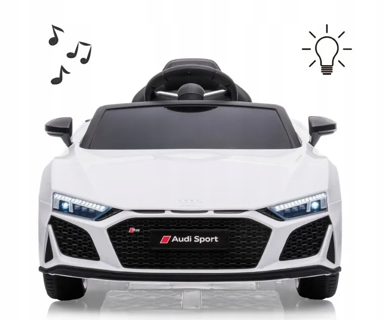 Milly Mally, Audi R8 Spyder, pojazd na akumulator, biały