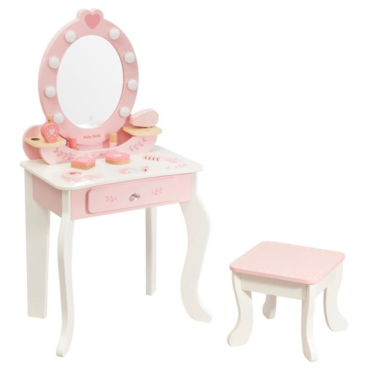 Milly Mally, Elly, drewniana toaletka, Pink