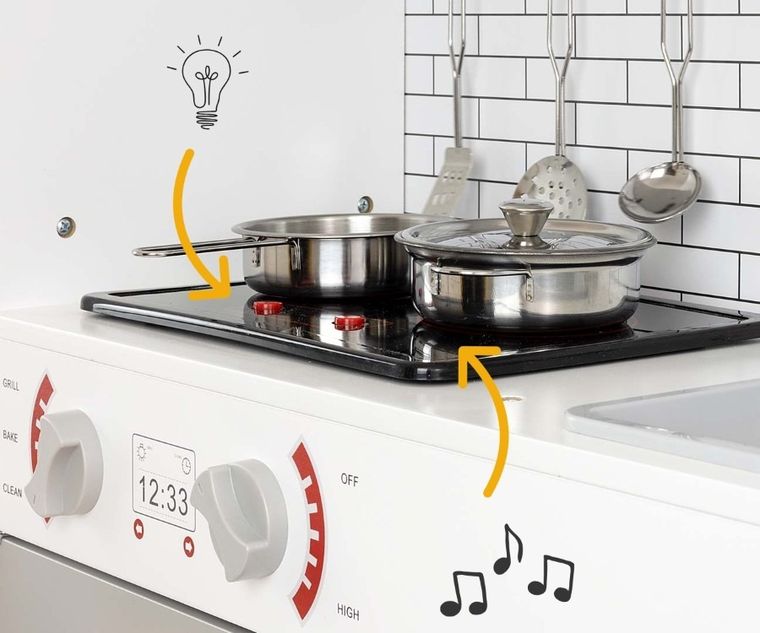 Milly Mally, Esket, drewniana kuchnia, Grey