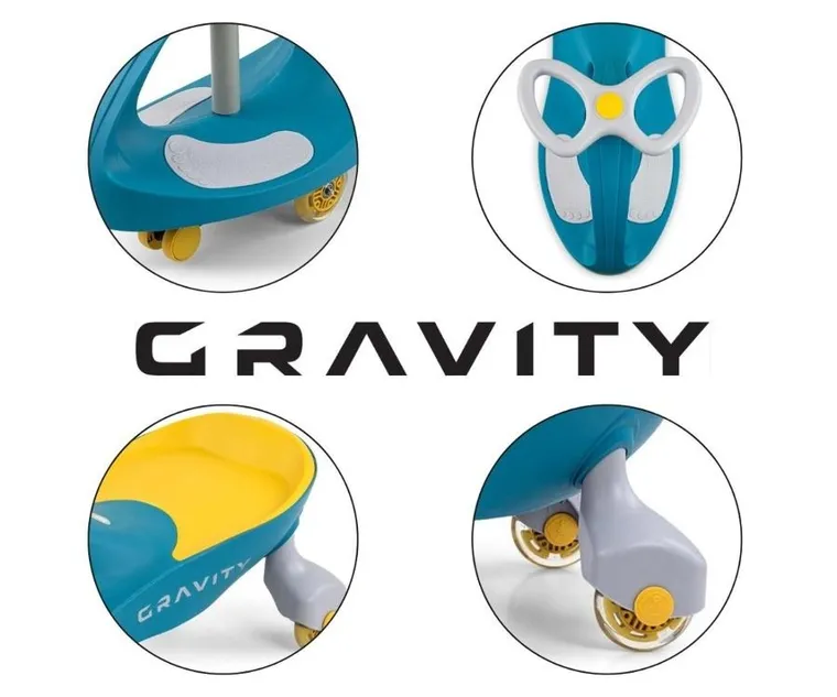 Milly Mally, Gravity, jeździk grawitacyjny, zielono-żółty