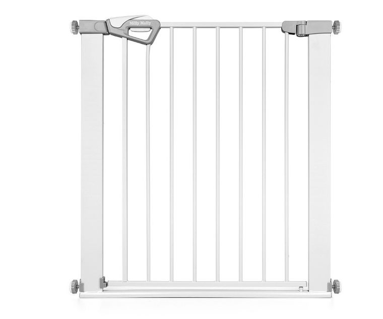 Milly Mally, Guardy, barierka zabezpieczająca na schody z rozszerzeniami, white, 76-104 cm