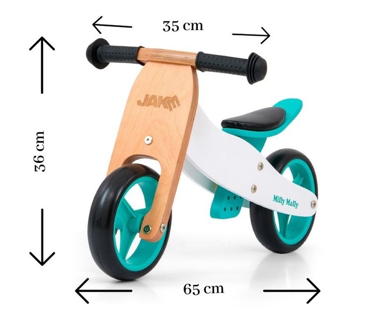 Milly Mally, Jake, rowerek 2w1, Classic Mint