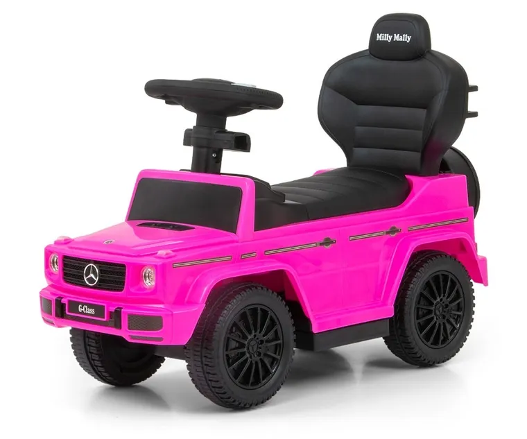 Milly Mally, Mercedes-Benz, G350d, jeździk z rączką, Pink
