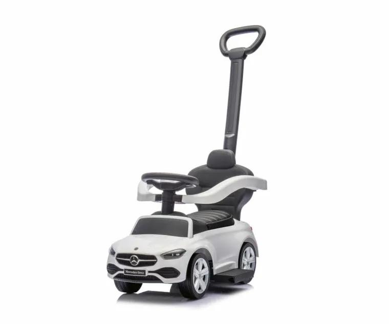 Milly Mally, Mercedes C-Class Deluxe, jeździk z rączką, pojazd, biały
