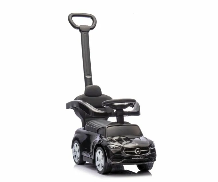 Milly Mally, Mercedes C-Class Deluxe, jeździk z rączką, pojazd, czarny