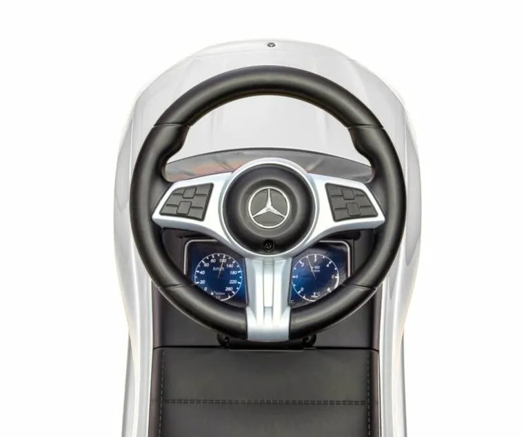Milly Mally, Mercedes C-Class S, jeździk z rączką, pojazd, biały
