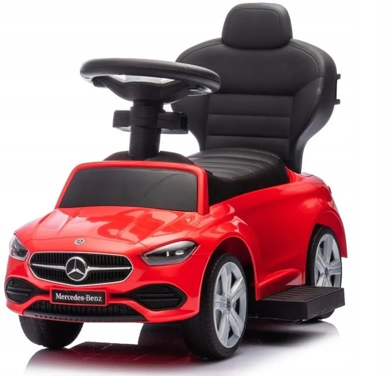 Milly Mally, Mercedes C-Class S, jeździk z rączką, pojazd, czerwony