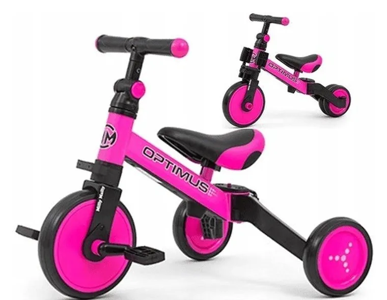 Milly Mally, Optimus, rowerek 3w1, różowy