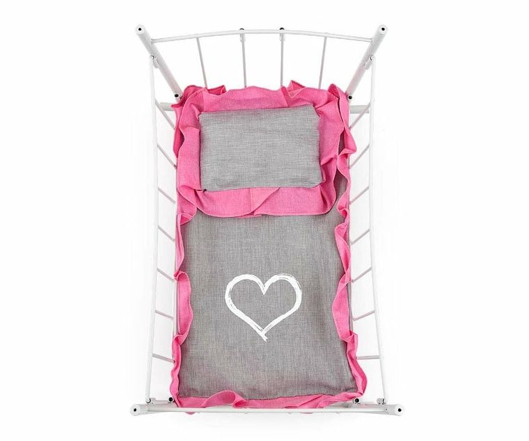 Milly Mally, Prestige, łóżeczko, kołyska dla lalek Lily z baldachimem, różowe
