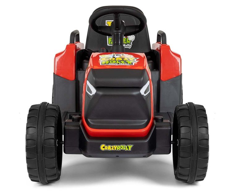 Milly Mally, Rolly, traktor, pojazd na akumulator z przyczepą, czerwony