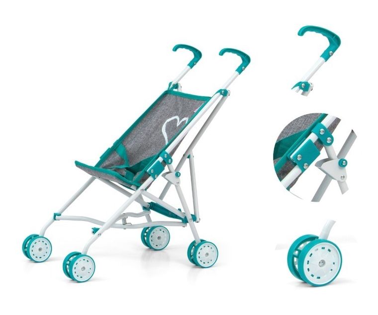 Milly Mally, wózek dla lalek, Julia Prestige Mint