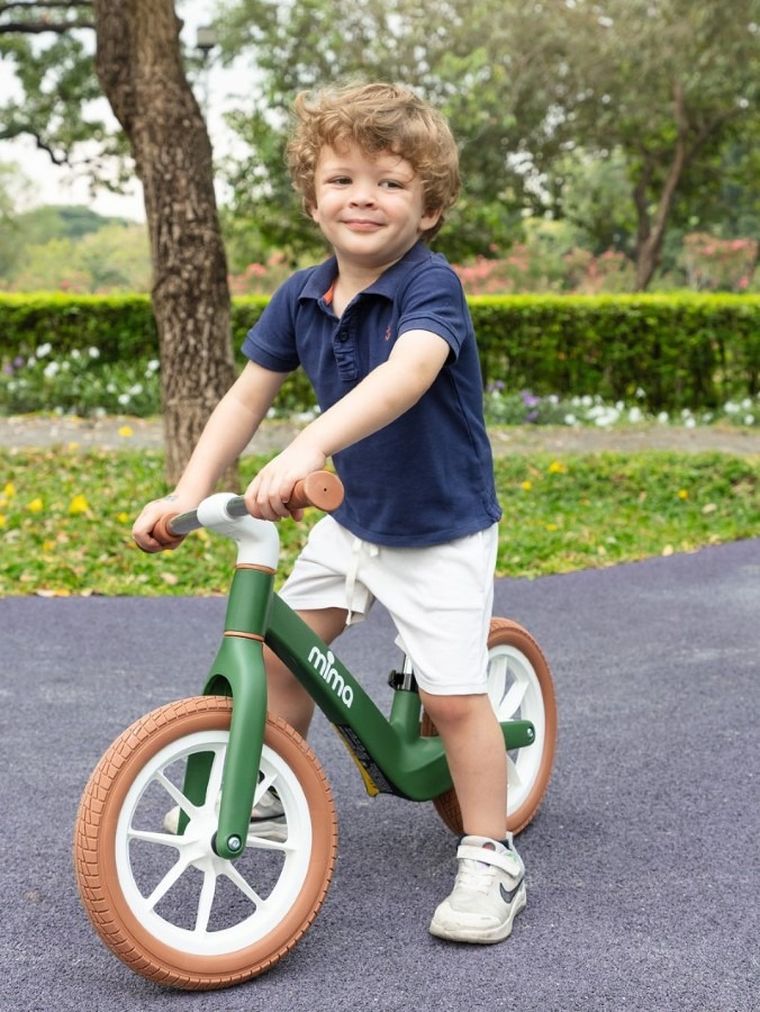 Mima, Zoom, rowerek biegowy, biały-camel