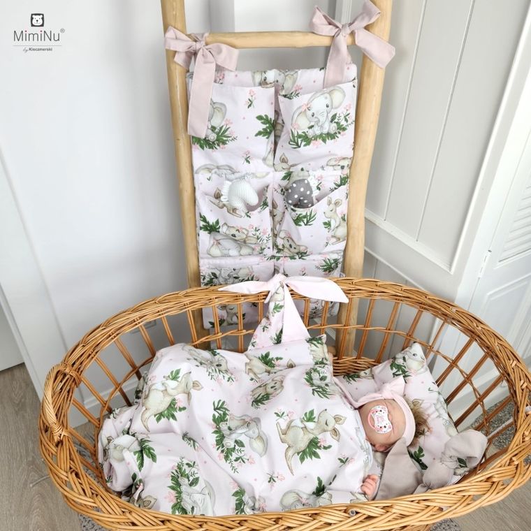 MimiNu, Baby Animals, prześcieradło do kołyski, 40-90 cm