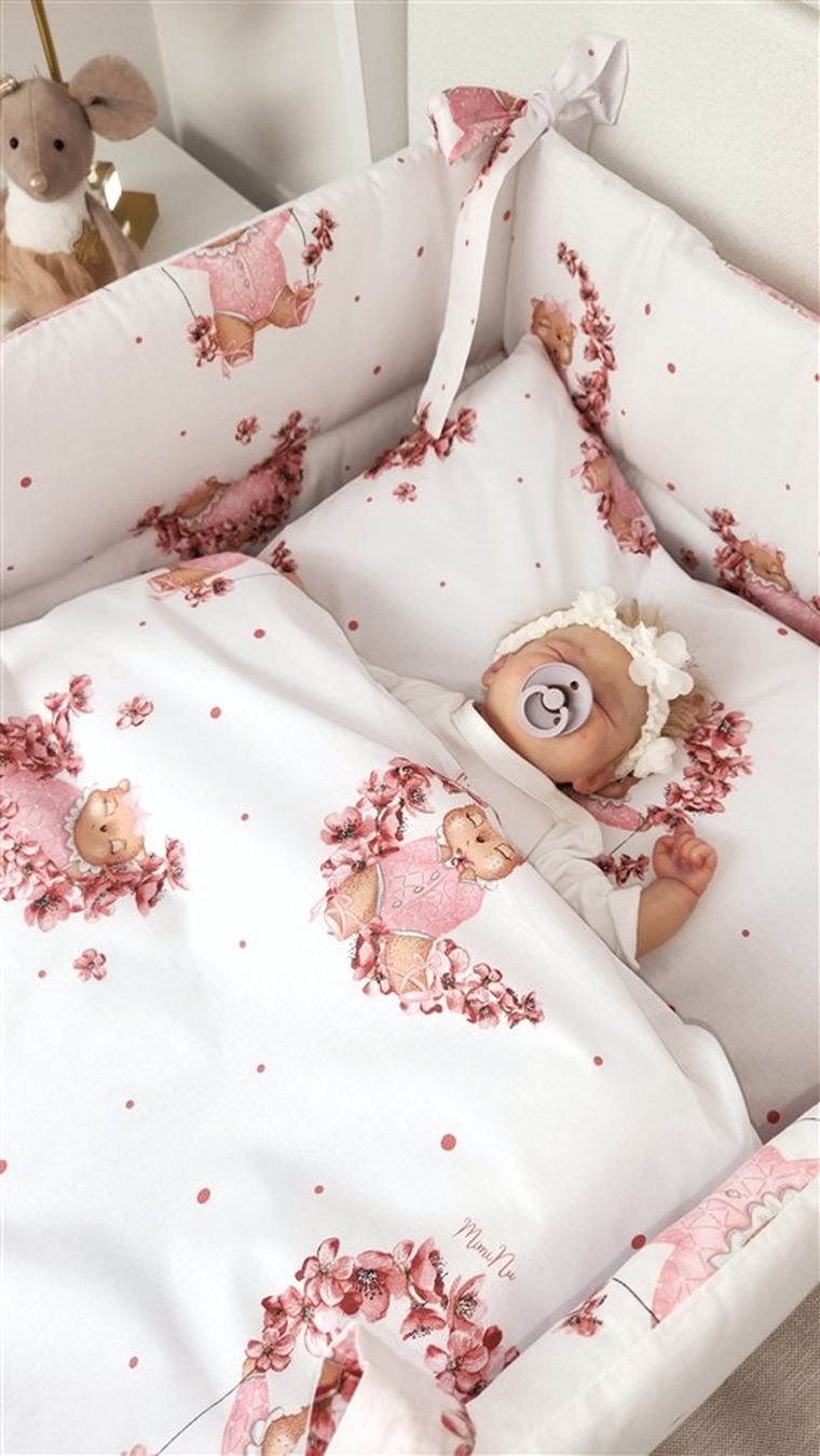 MimiNu, Betty, prześcieradło do kołyski, 40-90 cm