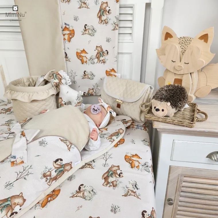 MimiNu, Czas na zabawę, kocyk, velvet niepikowany, nugat, 75-100 cm