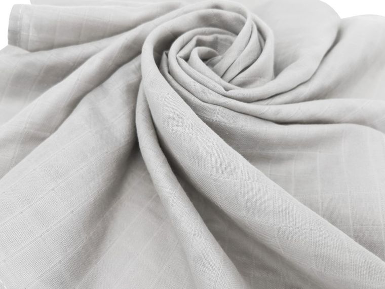 MimiNu, Duo, pielucha muślinowa, szary, 75-75 cm, 2 szt.