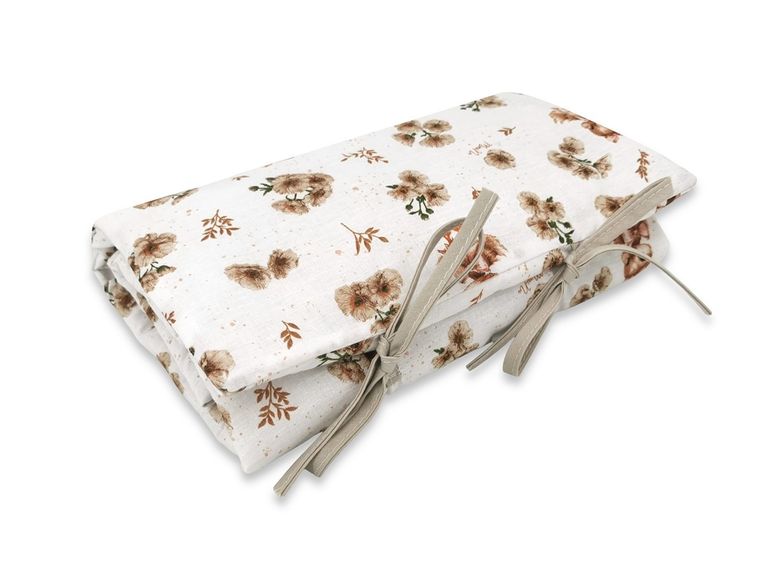 MimiNu, Kaczuszki, przewijak mobilny, bawełna, beż, 70-50 cm