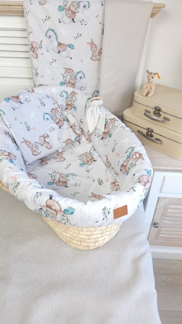 MimiNu, Karuzela, prześcieradło do kołyski, 40-90 cm