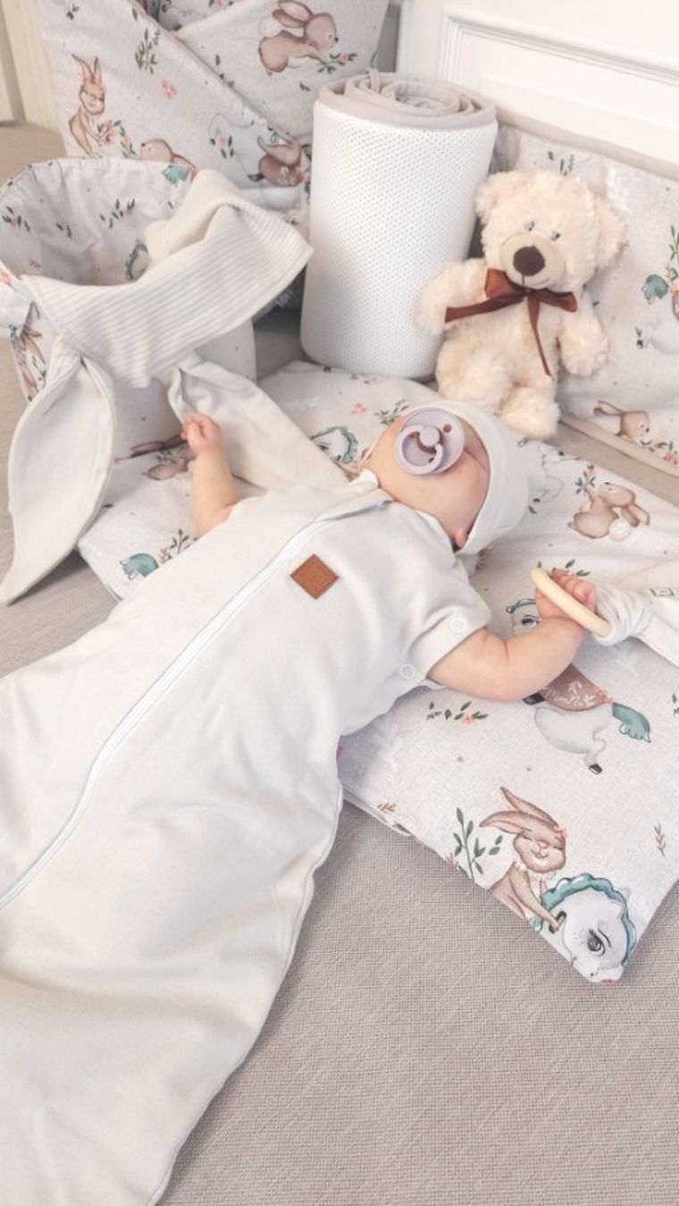 MimiNu, Karuzela, Trio, 3-częściowy komplet pościeli, 135-100 cm