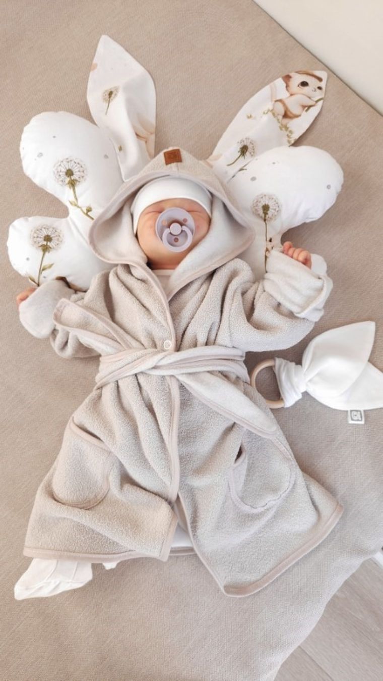 MimiNu, Kotki, szlafrok termofrotte, rozmiar 86