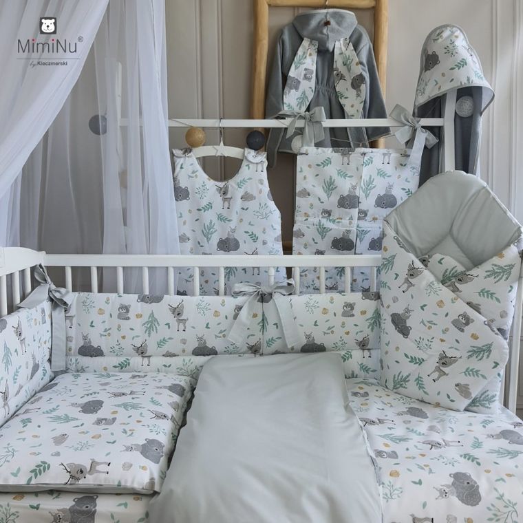 MimiNu, Leśni Przyjaciele, 2-częściowy komplet pościeli, 90-120 cm