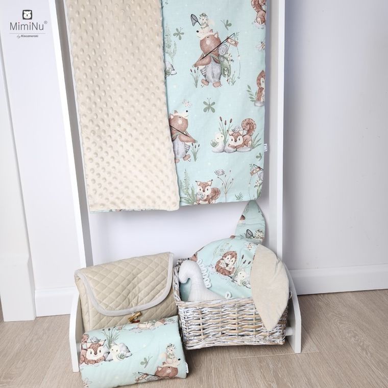 MimiNu, Let's Go Natural, kocyk, 75-100 cm, nugat