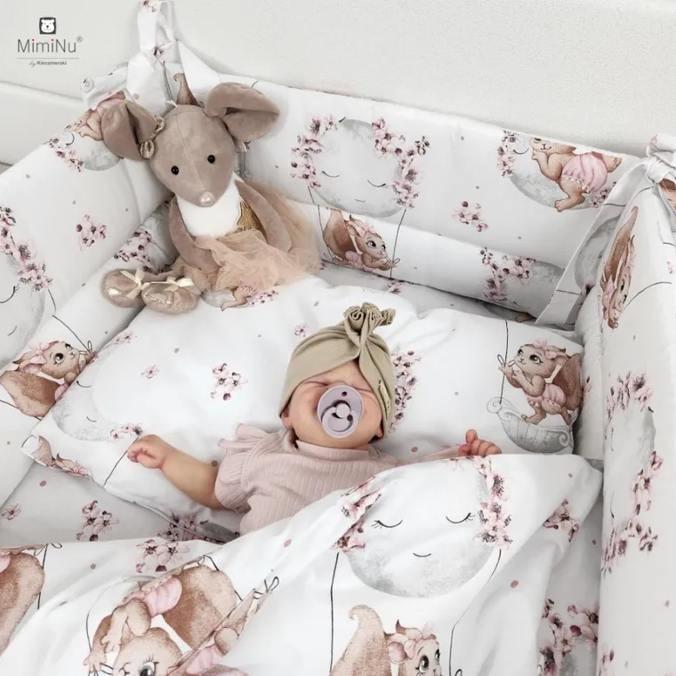 MimiNu, Lili, poduszka do karmienia, pudrowy róż