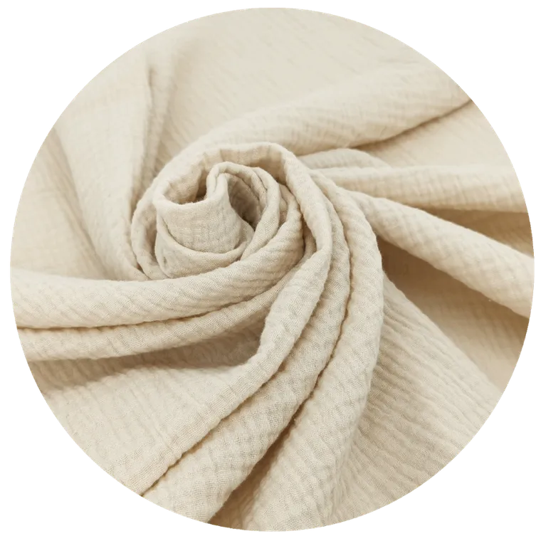 MimiNu, muślinowy otulacz, kocyk do nosidełka, fotelika kubełkowego, ciepły beż, 75-75 cm