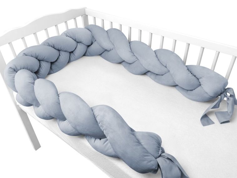 MimiNu, ochraniacz warkocz, velvet, jeans, 240-250 cm