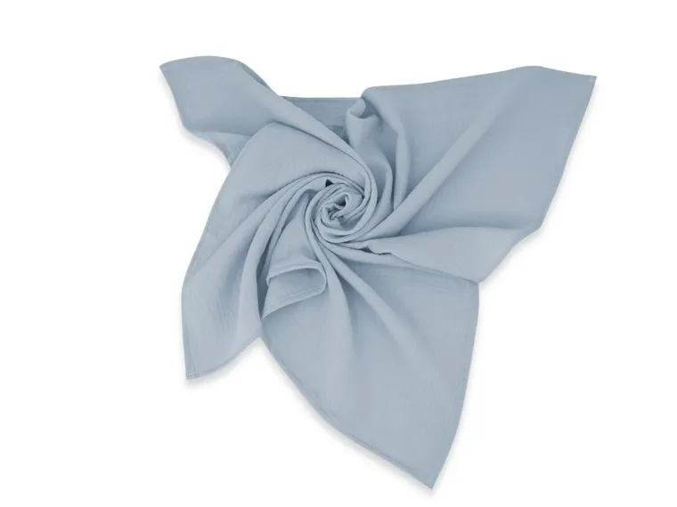 MimiNu, pieluszka muślinowa, jeans + śmietanka, 75-75 cm, 2 szt.