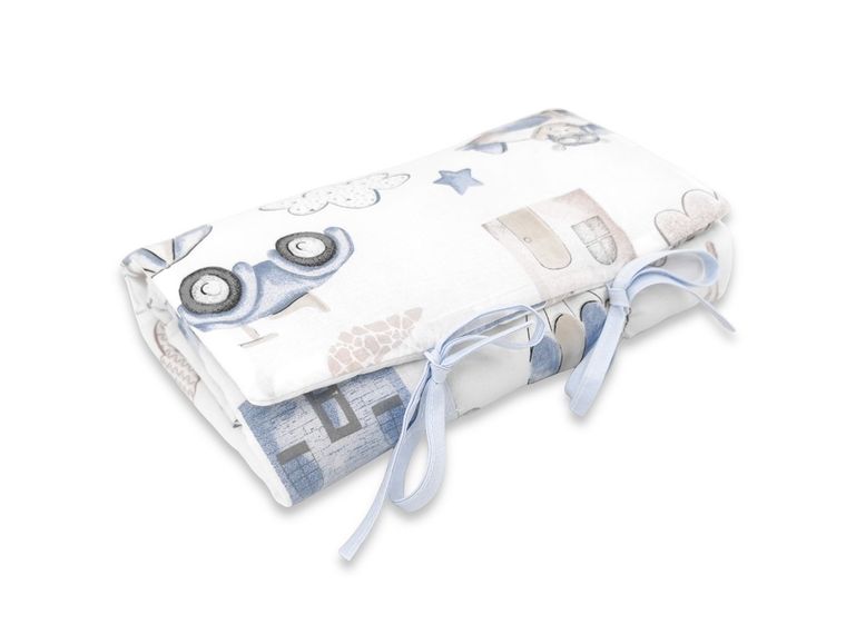 MimiNu, Piloci, przewijak mobilny, bawełna, błękit, 70-50 cm