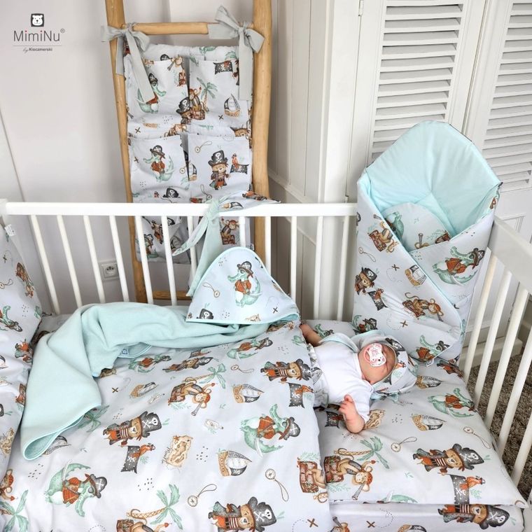 MimiNu, Piraci, 2-częściowy komplet pościeli, natural, 90-120 cm