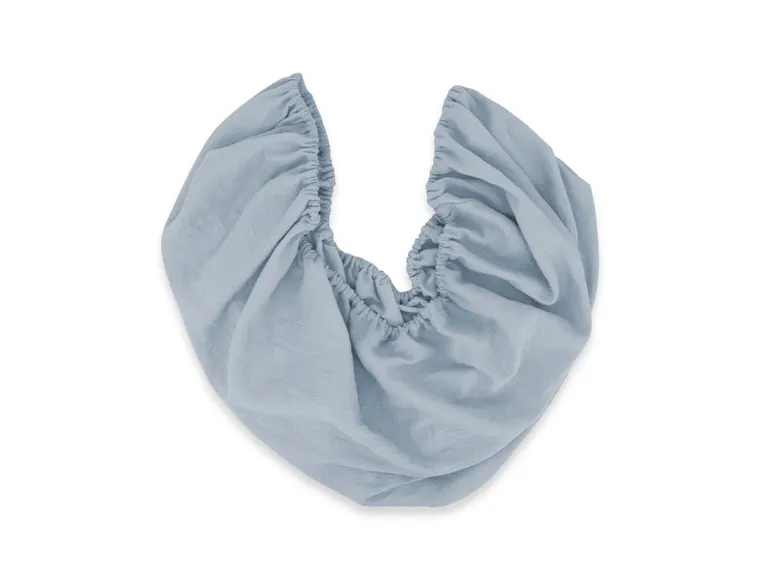 MimiNu, prześcieradełko do gondoli, kołyski Mojżesza, muślin, jeans, 35-80 cm