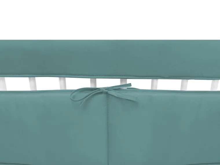 MimiNu, Royal, ochraniacz na barierki do łóżeczka, ciemna mięta, 70-20 cm
