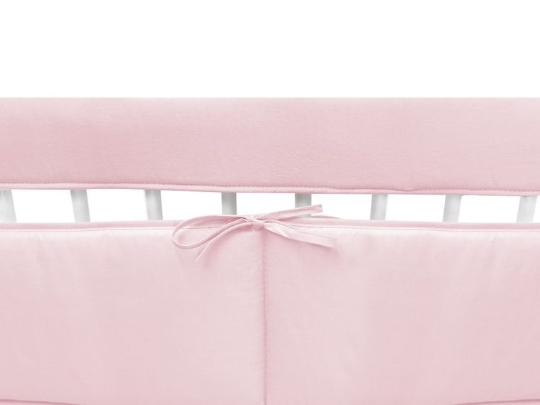 MimiNu, Royal, ochraniacz na barierki do łóżeczka, pudrowy róż, 140-20 cm