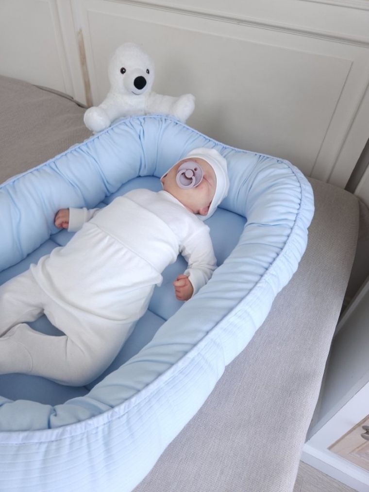 MimiNu, Soft, kokon niemowlęcy, baby blue, 0-12m