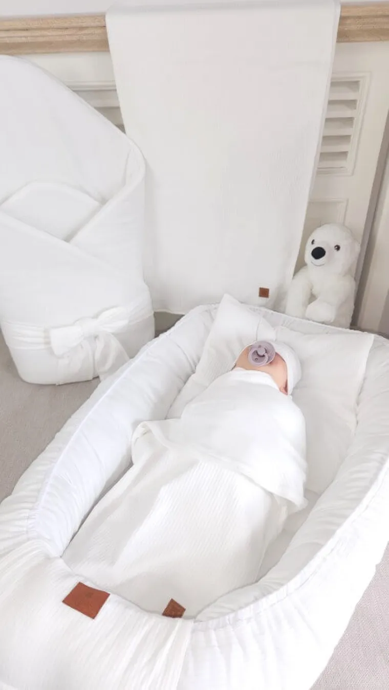 MimiNu, Soft, kokon niemowlęcy, śmietanka, 0-12m