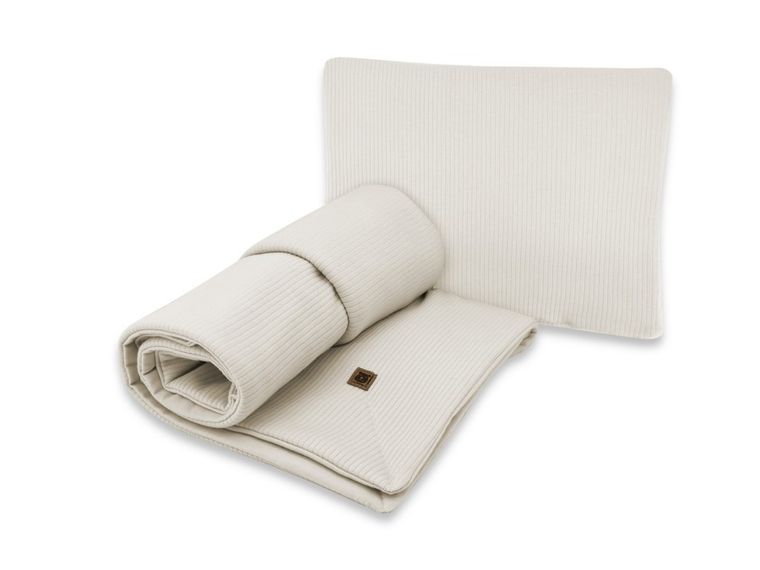 MimiNu, Soft, zestaw: pościel z wypełnieniem, TOG 1.75, beż, 60-70 cm